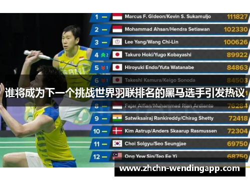 谁将成为下一个挑战世界羽联排名的黑马选手引发热议