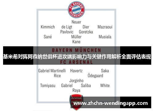 基米希对阵阿森纳世俱杯进攻端影响力与关键作用解析全面评估表现
